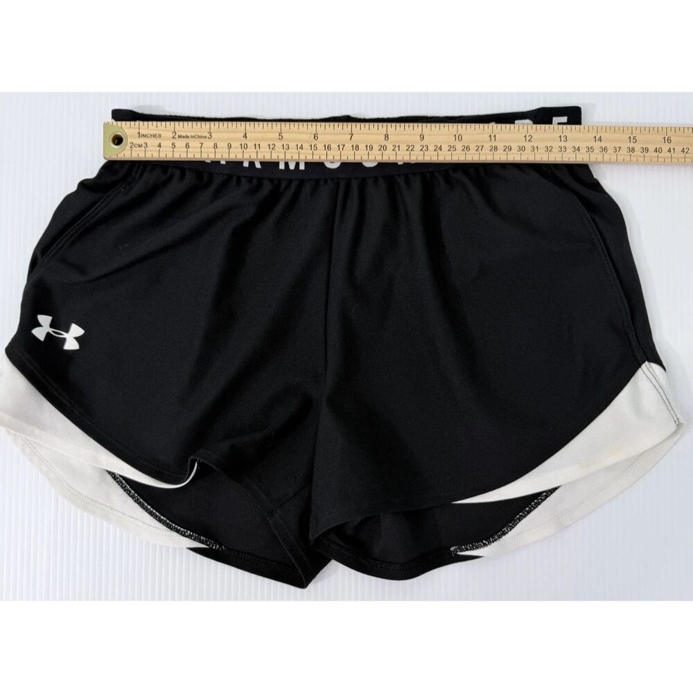 Under Armour Athletic Shorts Women Small Black HeatGear Lightweight Training - Picture 5 of 10